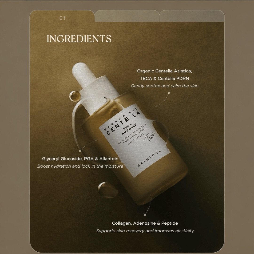 SKIN1004 Madagascar Centella Teca Ampoule 50ml SKIN1004 مدغشقر كينتيللا تيكا أمبولة - Princess Cosmetics Qatar