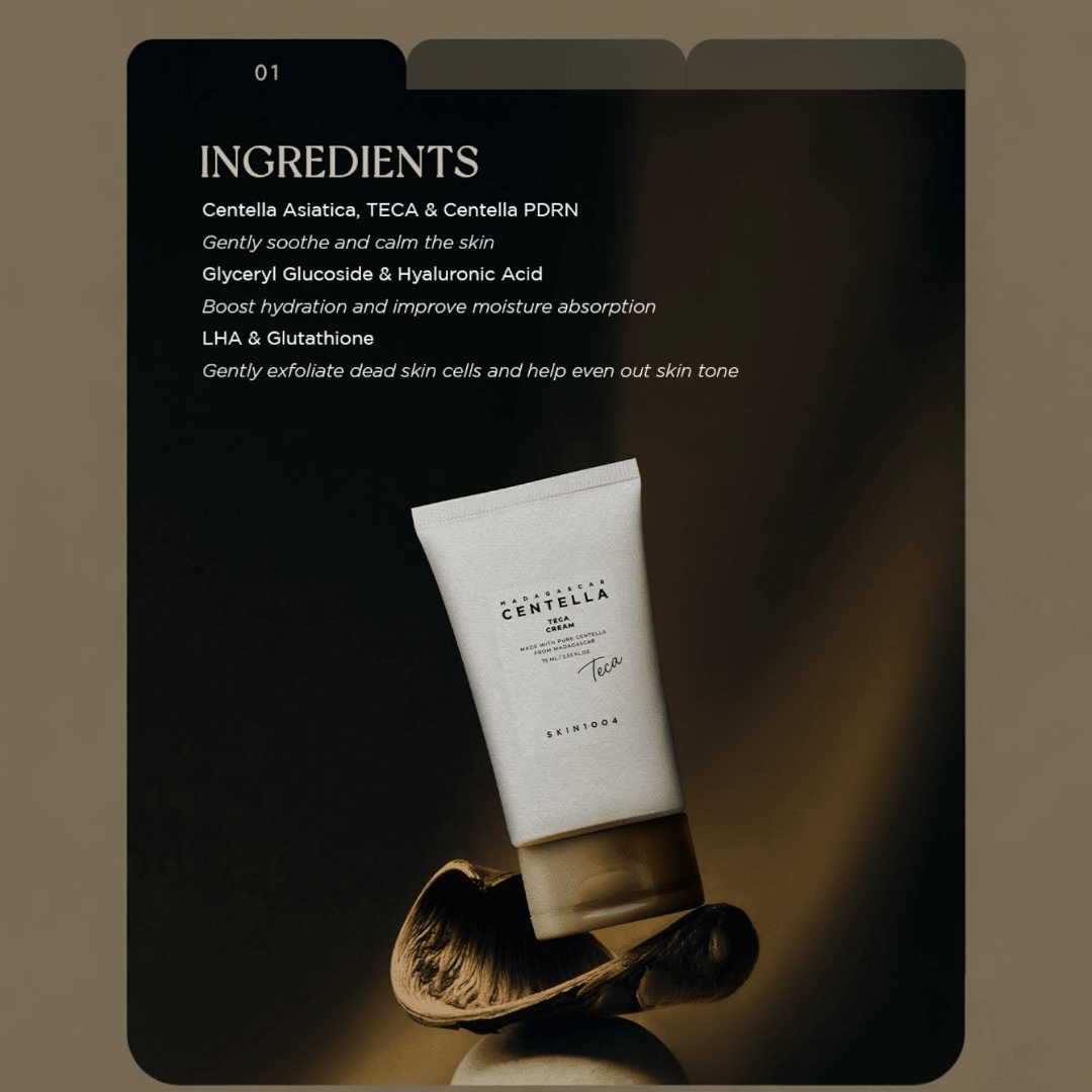 SKIN1004 Madagascar Centella TECA Cream 75ml SKIN1004 كريم مدغشقر كينتيللا تيكا - Princess Cosmetics Qatar