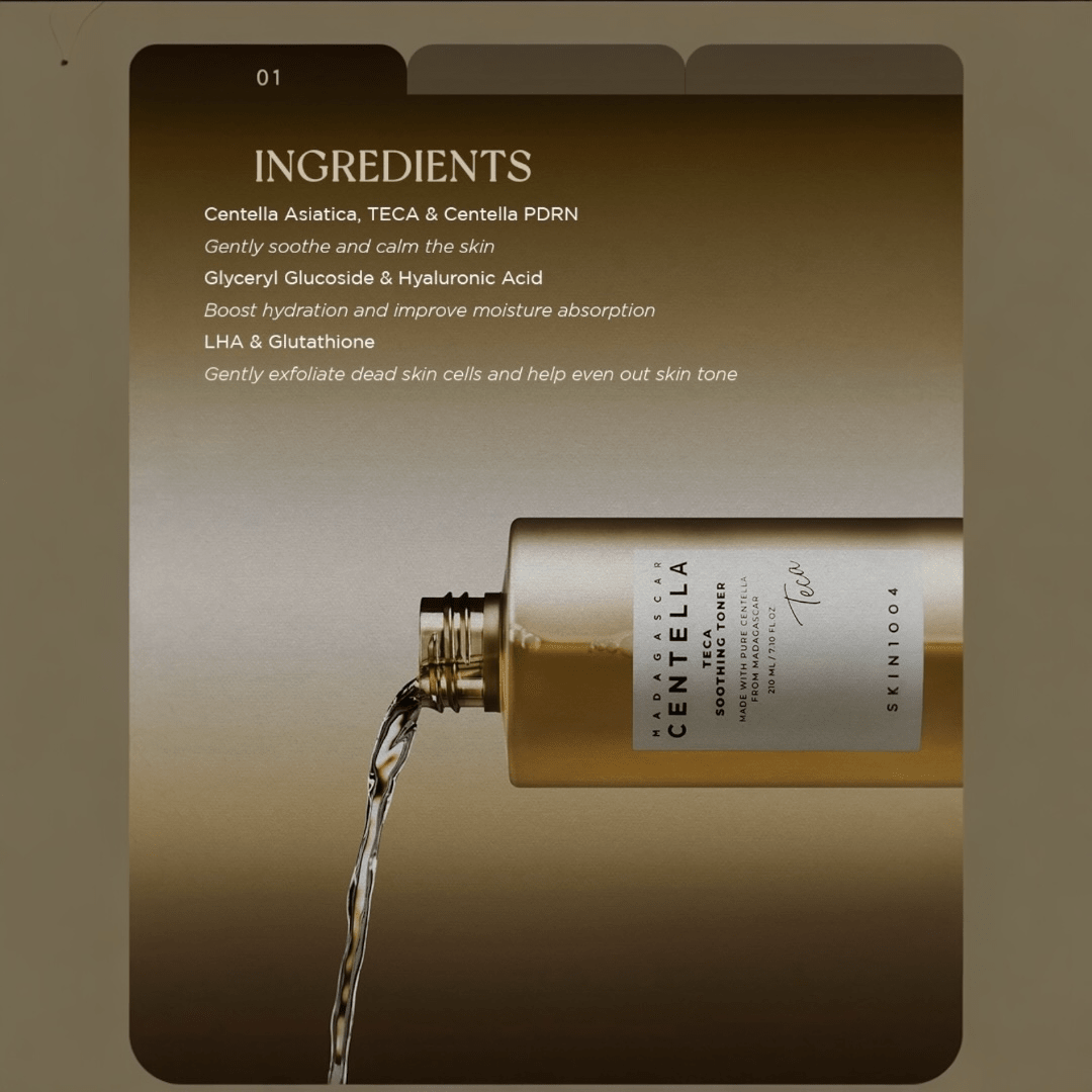 SKIN1004 Madagascar Centella TECA Soothing Toner 210ml SKIN1004 تونر مهدئ من مدغشقر كينتيللا تيكا - Princess Cosmetics Qatar