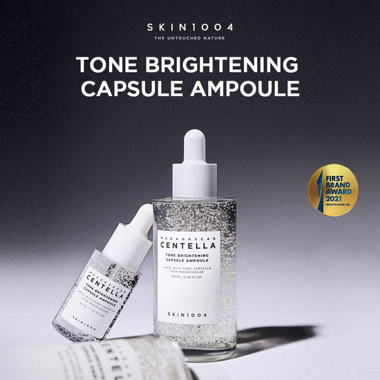 SKIN1004 Madagascar Centella Tone Brightening Capsule Ampoule. أمبولة SKIN1004 مدغشقر سنتيلا تون لتفتيح البشرة - Princess Cosmetics Qatar