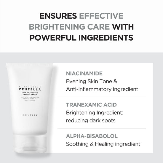 SKIN1004 Madagascar Centella Tone Brightening Capsule Cream 75ml. SKIN1004 مدغشقر كينتيلا تون كريم كبسولة تفتيح البشرة - Princess Cosmetics Qatar