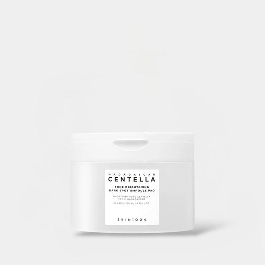 Skin1004 Madagascar Centella Tone Brightening Dark Spot Ampoule Pad (60 Pads) وسادة أمبولة سكين 1004 من مستخلص السنتيلا من مدغشقر لتفتيح لون البشرة وإزالة البقع الداكنة - Princess Cosmetics Qatar
