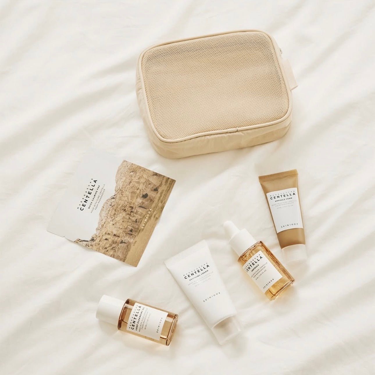 SKIN1004 Madagascar Centella Travel Pouch Set (5pcs) مجموعة حقائب السفر SKIN1004 سنتيلا مدغشقر - Princess Cosmetics Qatar
