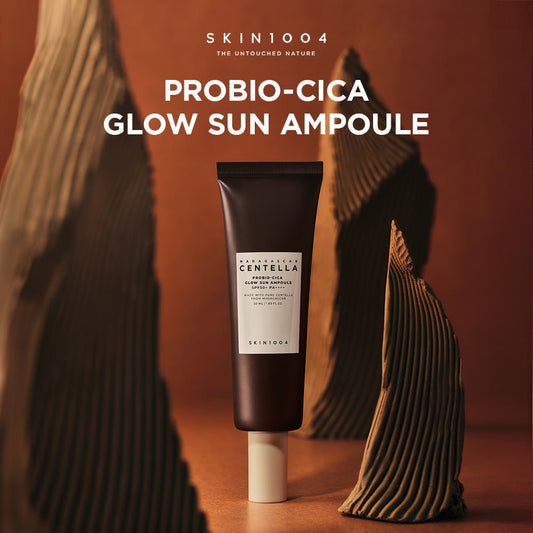 Skin1004 Madagascar Probio - Cica Glow Sun Ampoule 50ml. Skin1004 مدغشقر بروبيو سيكا جلو صن أمبولة - Princess Cosmetics Qatar