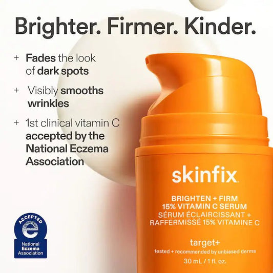 Skinfix Brighten + Firm 15% Vitamin C Serum 30ml سيروم سكينفيكس لتفتيح البشرة وشدها بتركيز 15% من فيتامين سي - Princess Cosmetics Qatar