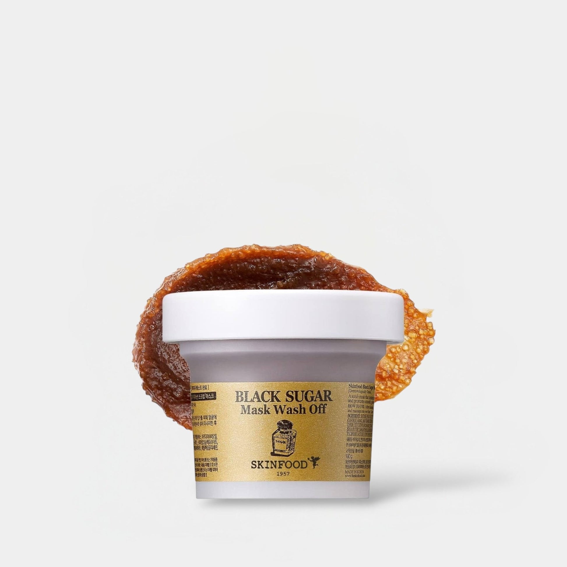 Skinfood Black Sugar Mask Wash Off 100g قناع السكر الأسود من سكين فود - Princess Cosmetics Qatar