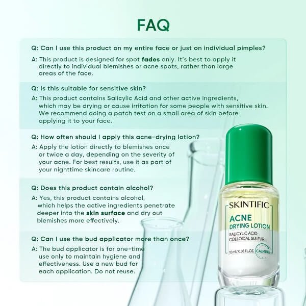 Skintific Acne Drying Lotion 10ml لوشن سكينتيفيك لتجفيف حب الشباب - Princess Cosmetics Qatar