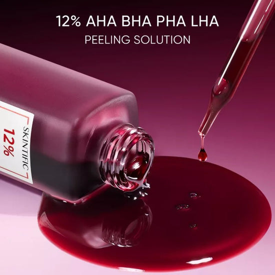 Skintific AHA BHA PHA LHA Peeling Solution 30ml محلول تقشير سكينتيفيك AHA BHA PHA LHA - Princess Cosmetics Qatar