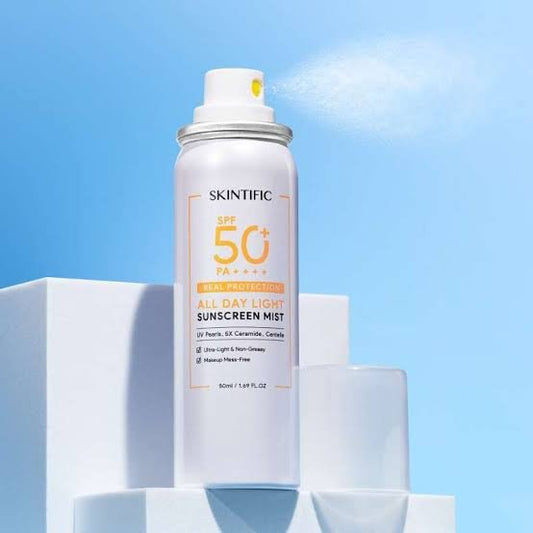 Skintific All Day Light Sunscreen Mist 120ml بخاخ واقي الشمس سكينتيفيك طوال اليوم - Princess Cosmetics Qatar