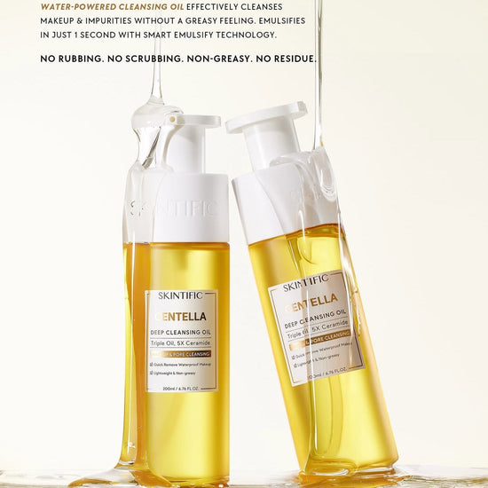 Skintific Centella Deep Cleansing Oil 200ml زيت التنظيف العميق سكينتيفيك سنتيلا - Princess Cosmetics Qatar