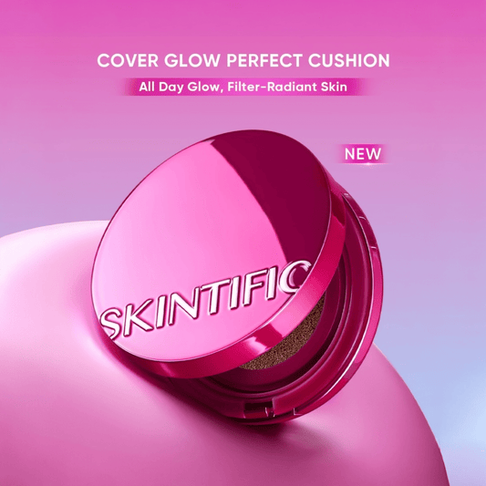 Skintific Cover Glow Perfect Pink Cushion Foundation 11g كريم أساس سكينتيفيك كوفر جلو بيرفكت بينك كوشن - Princess Cosmetics Qatar