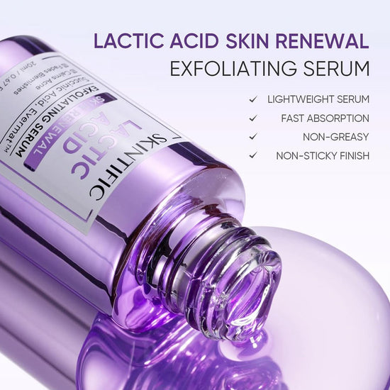 Skintific Lactic Acid Skin Renewal Exfoliating Serum 20ml مصل تقشير البشرة لتجديد الجلد بحمض اللاكتيك - Princess Cosmetics Qatar