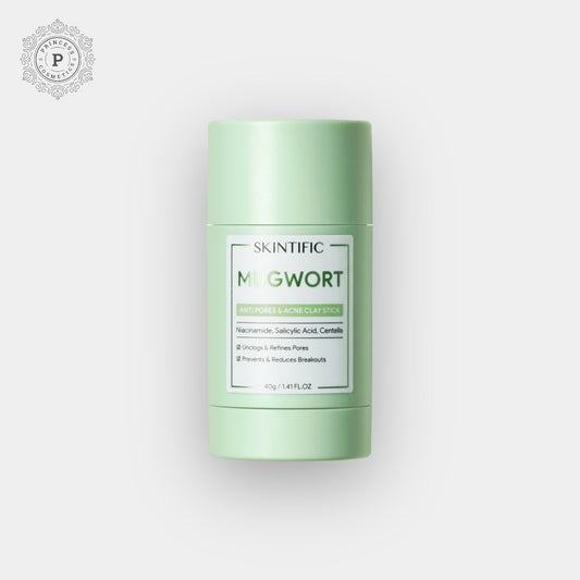 Skintific Mugwort Acne Clay Stick 40g. نبتة موجورت البشرة حب الشباب الطين عصا - Princess Cosmetics Qatar