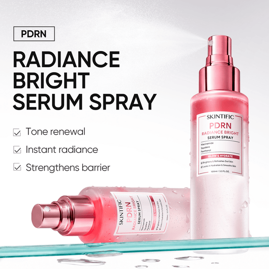 Skintific PDRN Radiance Bright Serum Spray 100ml بخاخ سيروم سكينتيفيك بي دي آر إن لتفتيح البشرة - Princess Cosmetics Qatar