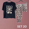 Sleepwear Set (Shirt, Short, Pants). طقم ملابس نوم (قميص، شورت، بنطلون) - Princess Cosmetics Qatar