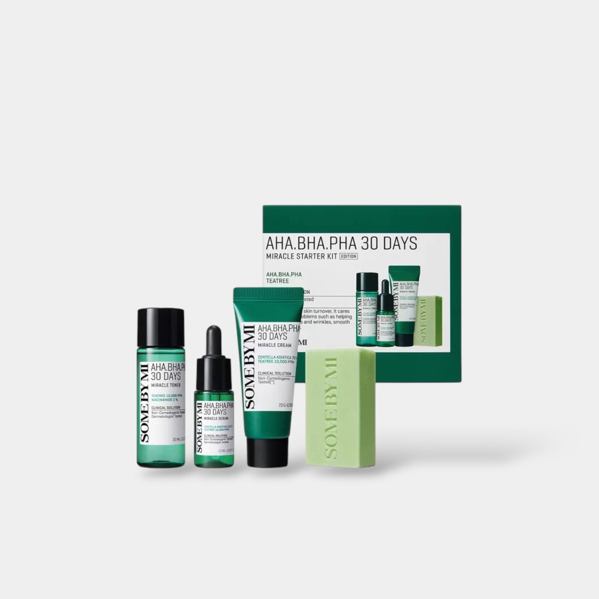 Somebymi AHA BHA PHA 30 Days Miracle Starter Kit بعض الشيء مجموعة البدء المعجزة AHA BHA PHA 30 يومًا - Princess Cosmetics Qatar