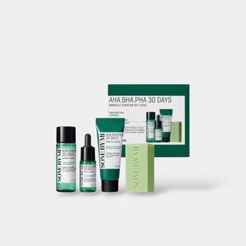 Somebymi AHA BHA PHA 30 Days Miracle Starter Kit بعض الشيء مجموعة البدء المعجزة AHA BHA PHA 30 يومًا - Princess Cosmetics Qatar