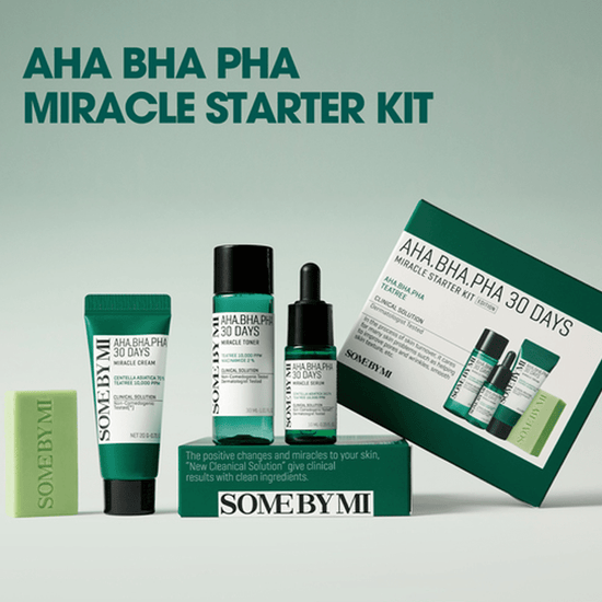 Somebymi AHA BHA PHA 30 Days Miracle Starter Kit بعض الشيء مجموعة البدء المعجزة AHA BHA PHA 30 يومًا - Princess Cosmetics Qatar