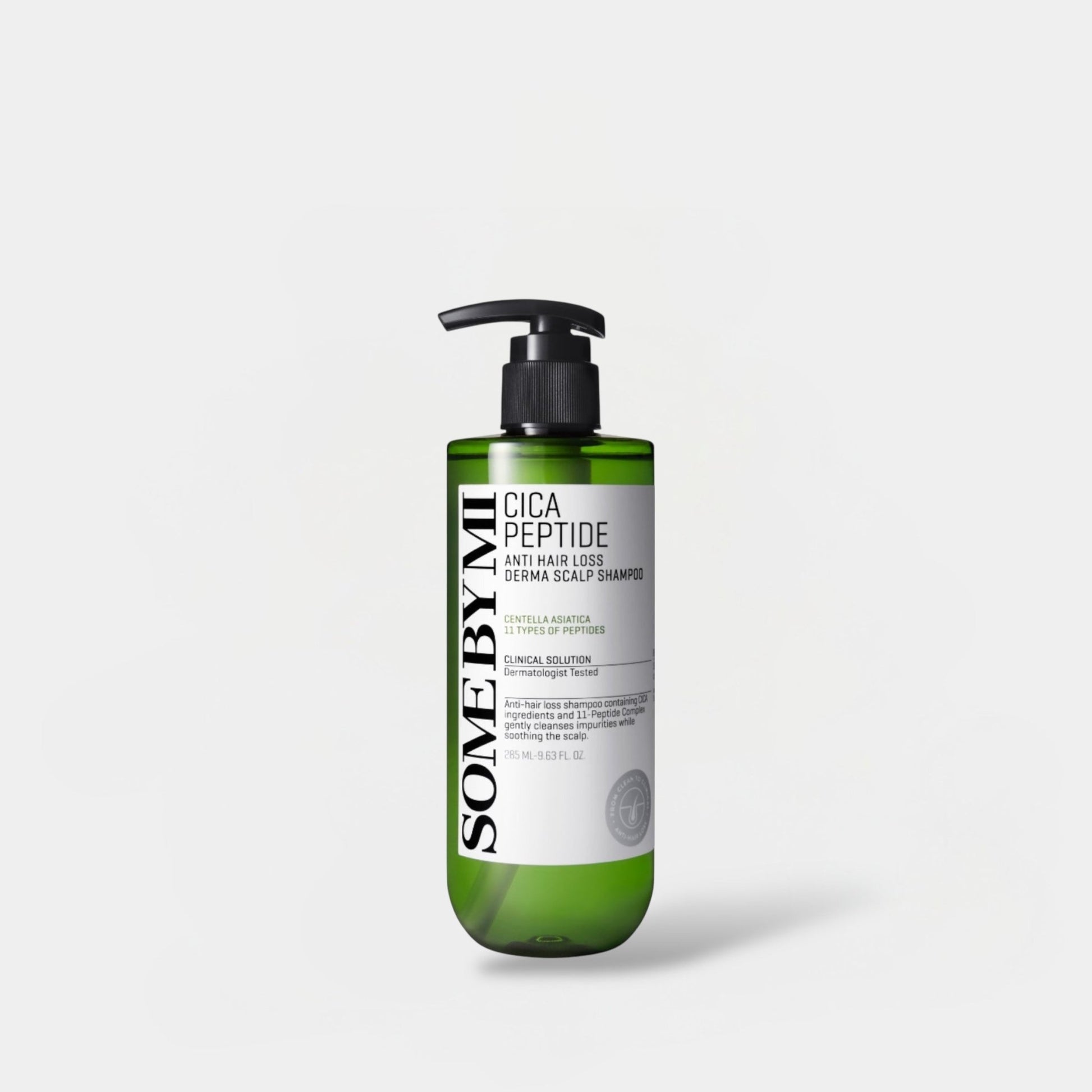 Somebymi Cica Peptide Anti Hair Loss Derma Scalp Shampoo 285ml سومبيمي سيكا ببتيد مضاد لتساقط الشعر ديرما شامبو فروة الرأس - Princess Cosmetics Qatar