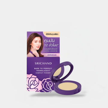Srichand Bare to Perfect Translucent Compact Powder 9g بودرة مضغوطة شفافة من سريتشاند بير تو بيرفكت - Princess Cosmetics Qatar