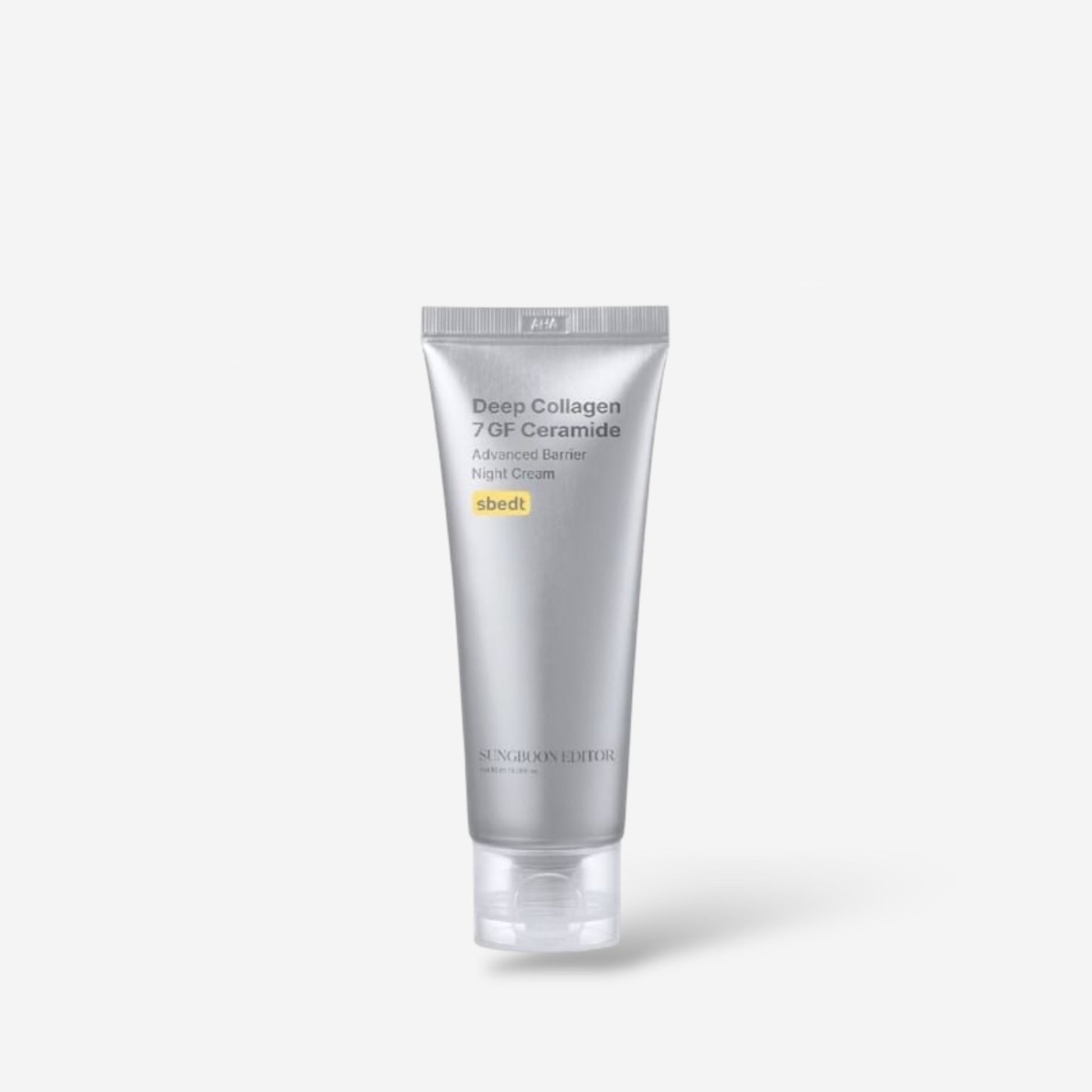 Sungboon Editor Deep Collagen 7GF Ceramide Advanced Barrier Night Cream 50ml كريم سونغبون إديتور الليلي المتطور لحماية حاجز البشرة، غني بالكولاجين 7GF والسيراميد. - Princess Cosmetics Qatar