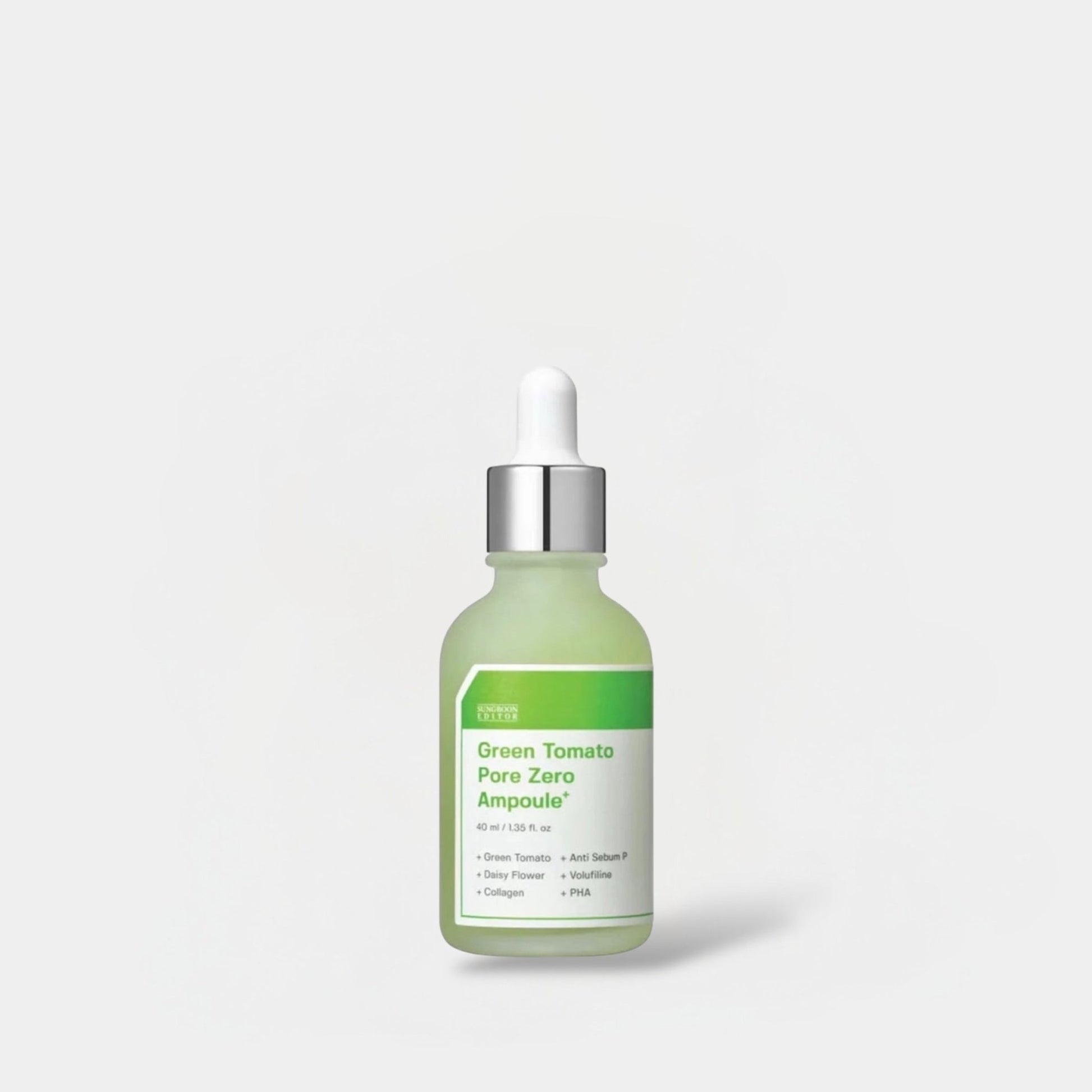 Sungboon Editor Green Tomato Pore Zero Ampoule+ 40ml أمبولة +محرر المسام بالطماطم الخضراء من سونج بون - Princess Cosmetics Qatar