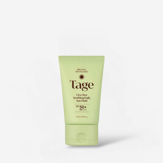 Tage Cica-Tree Soothing Daily Sun Fluid 50ml سائل تاغ سيكا تري المهدئ للاستخدام اليومي من الشمس - Princess Cosmetics Qatar
