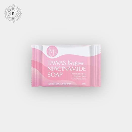 Tawas Perfume Niacinamide Soap 70g. صابون نياسيناميد عطر تاواس 70 جرام - Princess Cosmetics Qatar