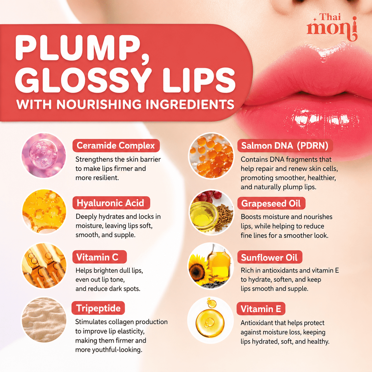 Thai Moni PDRN Filler Plumping Glazzy Tint حشوة Thai Moni PDRN لتكبير وتلوين البشرة - Princess Cosmetics Qatar