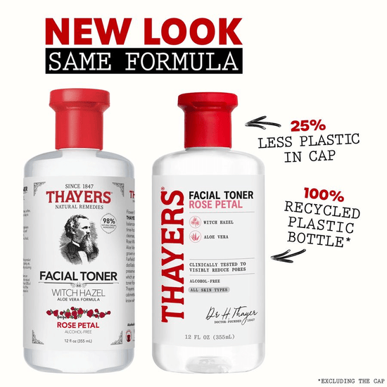 Thayers Facial Toner - Rosepetal 355ml تونر الوجه من ثايرز - بتلات الورد - Princess Cosmetics Qatar