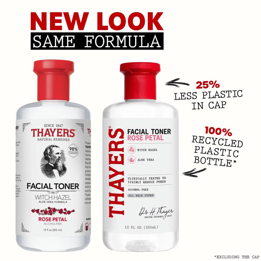 Thayers Facial Toner - Rosepetal 355ml تونر الوجه من ثايرز - بتلات الورد - Princess Cosmetics Qatar