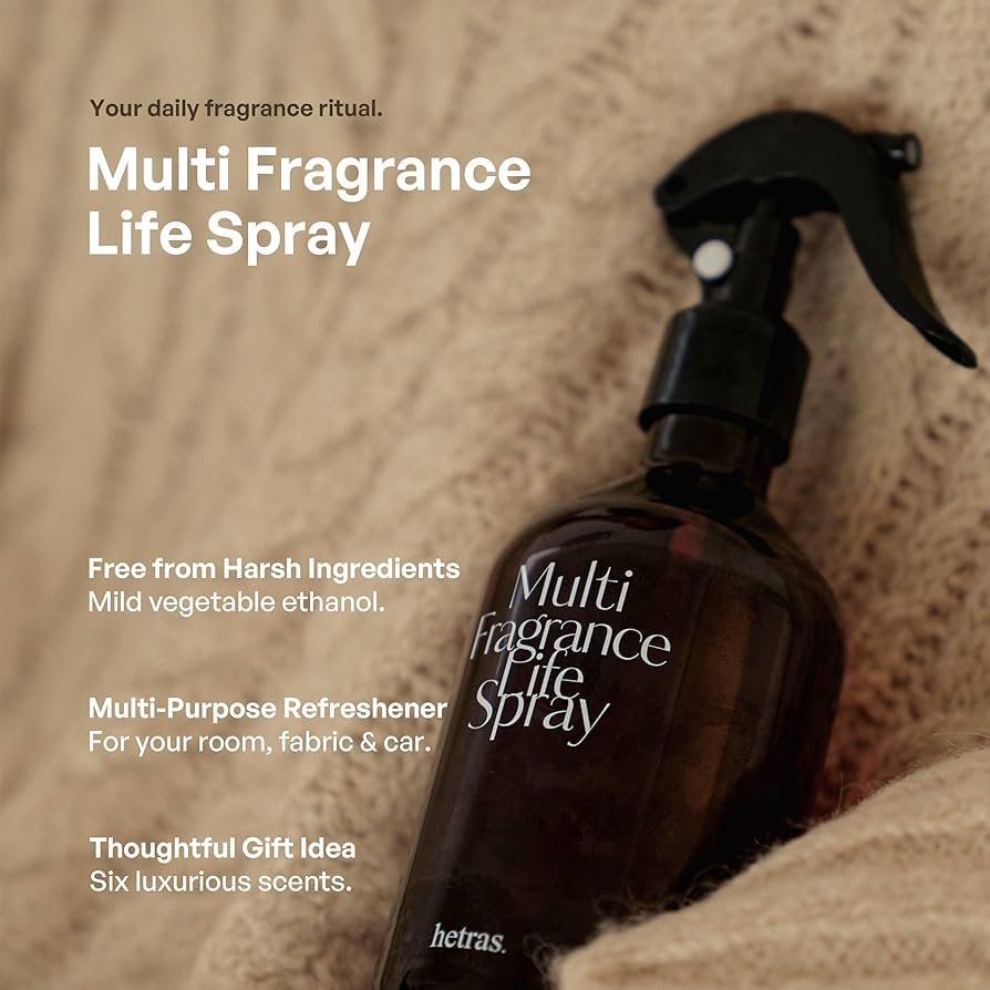 The Hetras Multi Fragrance Life Spray - Hotel Wood (300ml * 2ea) بخاخ هيتراس متعدد العطور لايف - خشب الفندق - Princess Cosmetics Qatar