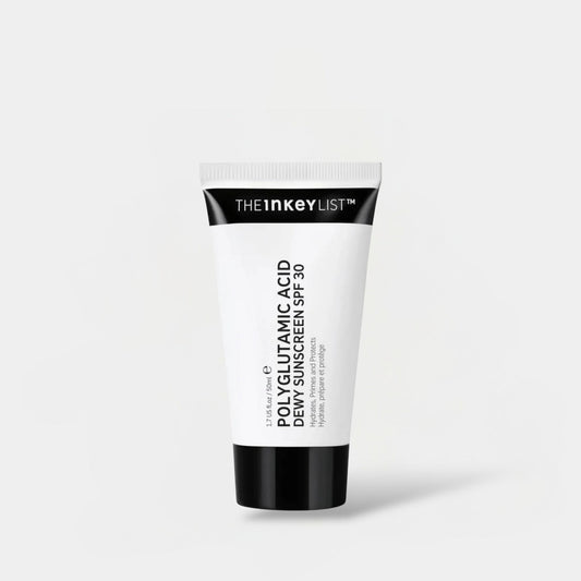 The Inkey List Polyglutamic Acid Dewy Sunscreen SPF30 50ml واقي الشمس الندي من حمض البولي غلوتاميك من إنكي ليست - Princess Cosmetics Qatar