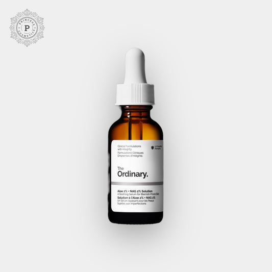 The Ordinary Aloe 2% + NAG 2% Solution 30ml. ذا اورديناري ألو 2% + ناغ 2% محلول 30 مل - Princess Cosmetics Qatar