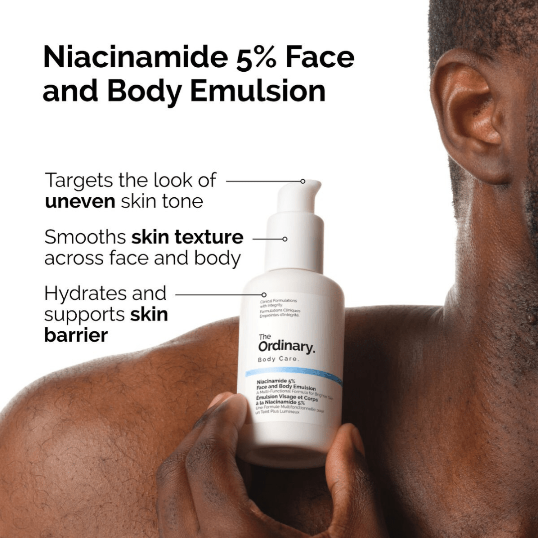 The Ordinary Niacinamide 5% Face and Body Emulsion 100ml. ذا اورديناري مستحلب نياسيناميد 5% للوجه والجسم 100 مل - Princess Cosmetics Qatar