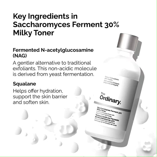 The Ordinary Saccharomyces Ferment 30% Milky Toner 100ml. تونر حليبي من ذا اورديناري يحتوي على 30% من مخمر الخميرة 100 مل - Princess Cosmetics Qatar