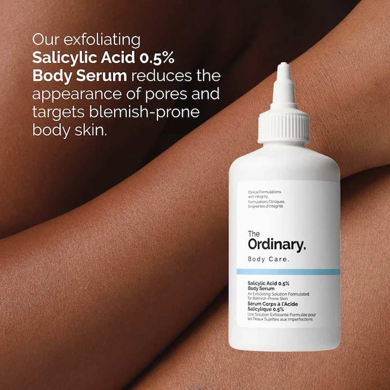 The Ordinary Salicylic Acid 0.5% Body Serum 240ml. ذا اورديناري سيروم الجسم بحمض الساليسيليك 0.5% 240 مل - Princess Cosmetics Qatar