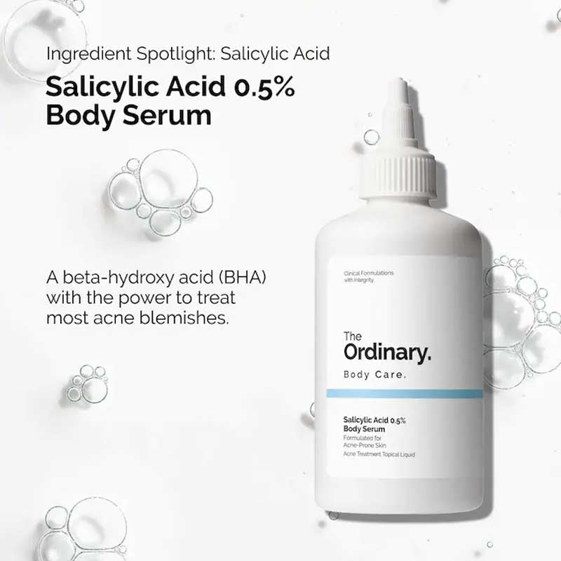 The Ordinary Salicylic Acid 0.5% Body Serum 240ml. ذا اورديناري سيروم الجسم بحمض الساليسيليك 0.5% 240 مل - Princess Cosmetics Qatar