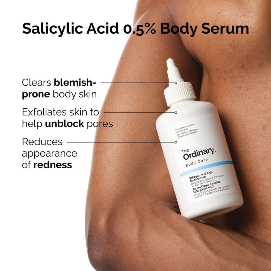 The Ordinary Salicylic Acid 0.5% Body Serum 240ml. ذا اورديناري سيروم الجسم بحمض الساليسيليك 0.5% 240 مل - Princess Cosmetics Qatar