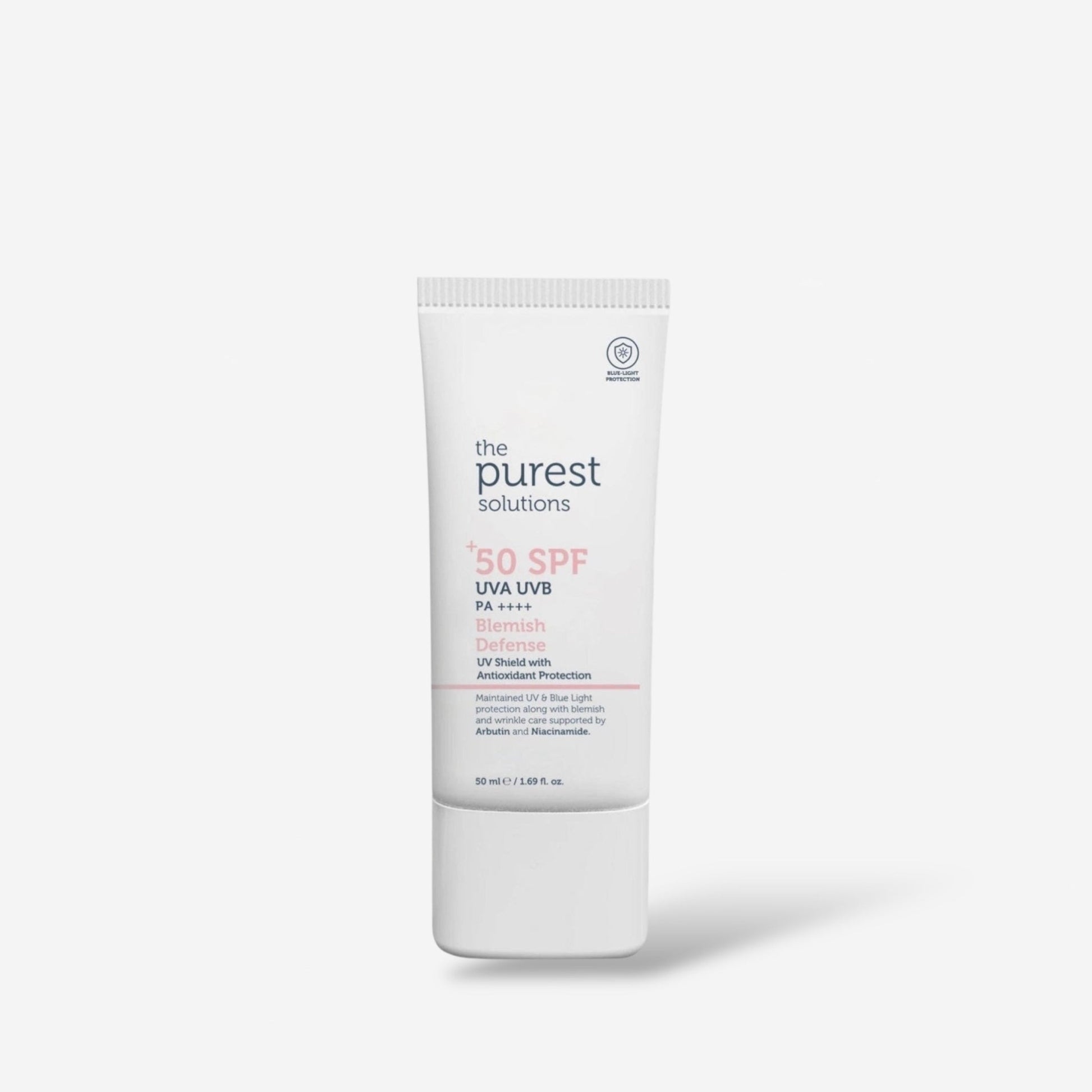 The Purest Solution Blemish Defense Antioxidant Sunscreen 50ml الحل الأمثل لمقاومة الشوائب، واقي شمسي مضاد للأكسدة - Princess Cosmetics Qatar