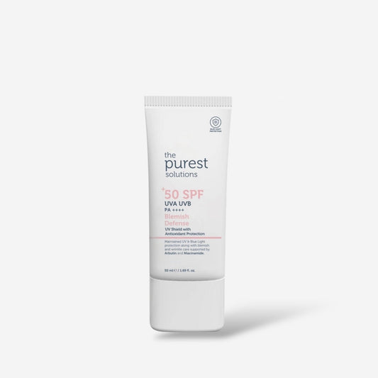 The Purest Solution Blemish Defense Antioxidant Sunscreen 50ml الحل الأمثل لمقاومة الشوائب، واقي شمسي مضاد للأكسدة - Princess Cosmetics Qatar