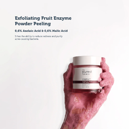 The Purest Solutions Exfoliating Fruit Enzyme Powder Peeling 55g. تا بيرست سولوسن مسحوق إنزيم الفاكهة المقشر للتقشير 55 جرام - Princess Cosmetics Qatar