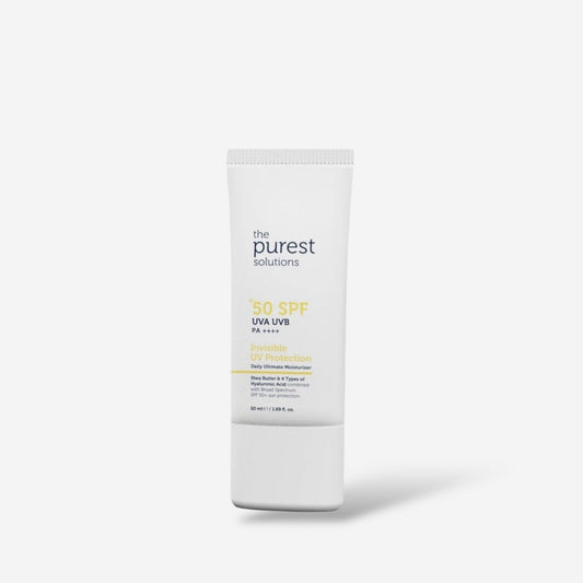 The Purest Solutions Invisible UV Protection Daily Ultimate Moisturizer 50ml مرطب يومي فائق الحماية من الأشعة فوق البنفسجية من ذا بيوريست سوليوشنز - Princess Cosmetics Qatar