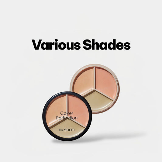 The Saem Cover Perfection Triple Pot Concealer ذا سايم كوفر بيرفكشن تريبل بوت كونسيلر - Princess Cosmetics Qatar