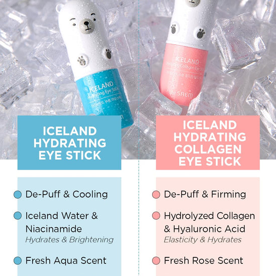 The Saem Iceland Hydrating Collagen Eye Stick عصا العين الكولاجين المرطب سايم أيسلندا - Princess Cosmetics Qatar