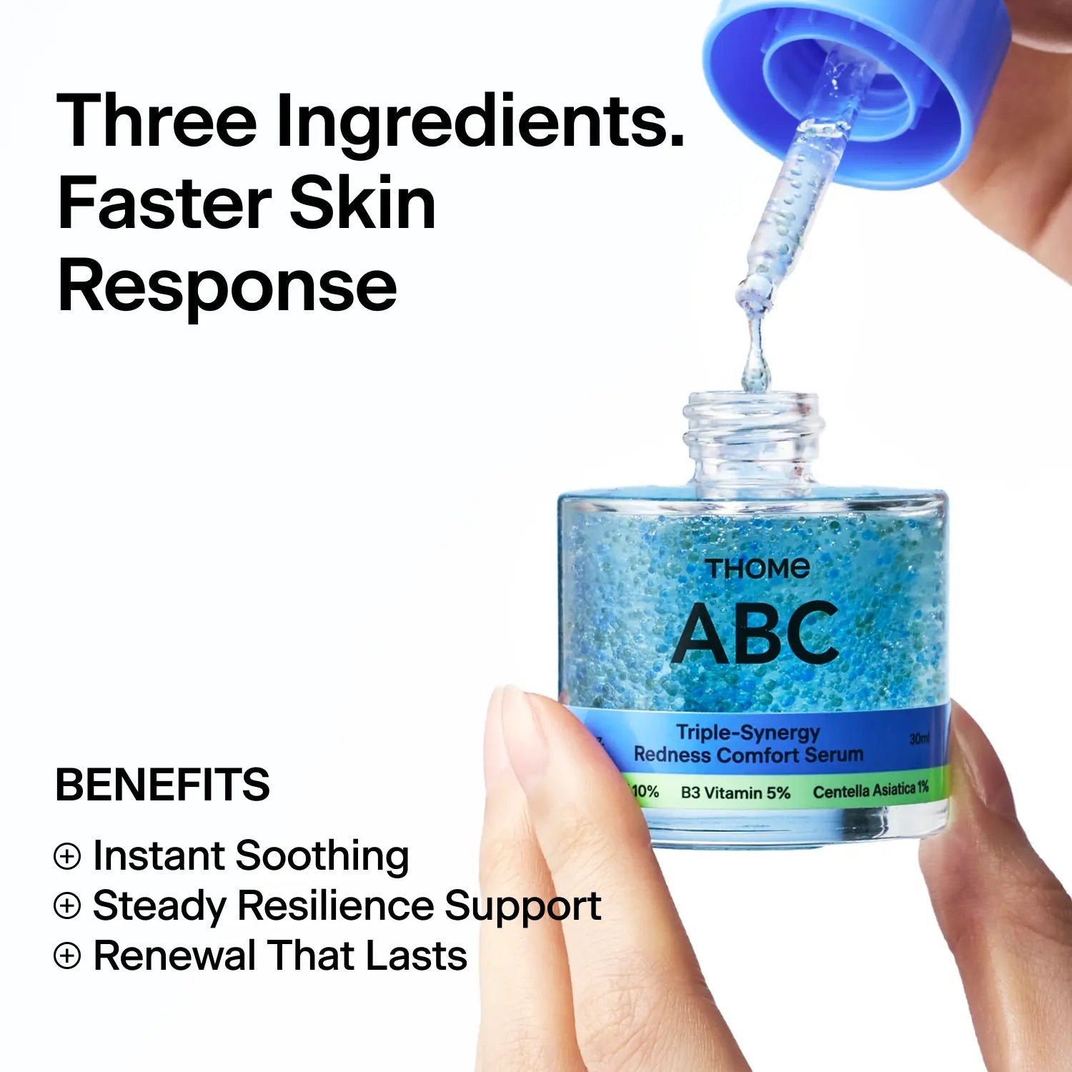 Thome ABC Triple - Synergy Redness Comfort Serum 30ml سيروم ثوم إيه بي سي ثلاثي التآزر لتخفيف الاحمرار - Princess Cosmetics Qatar