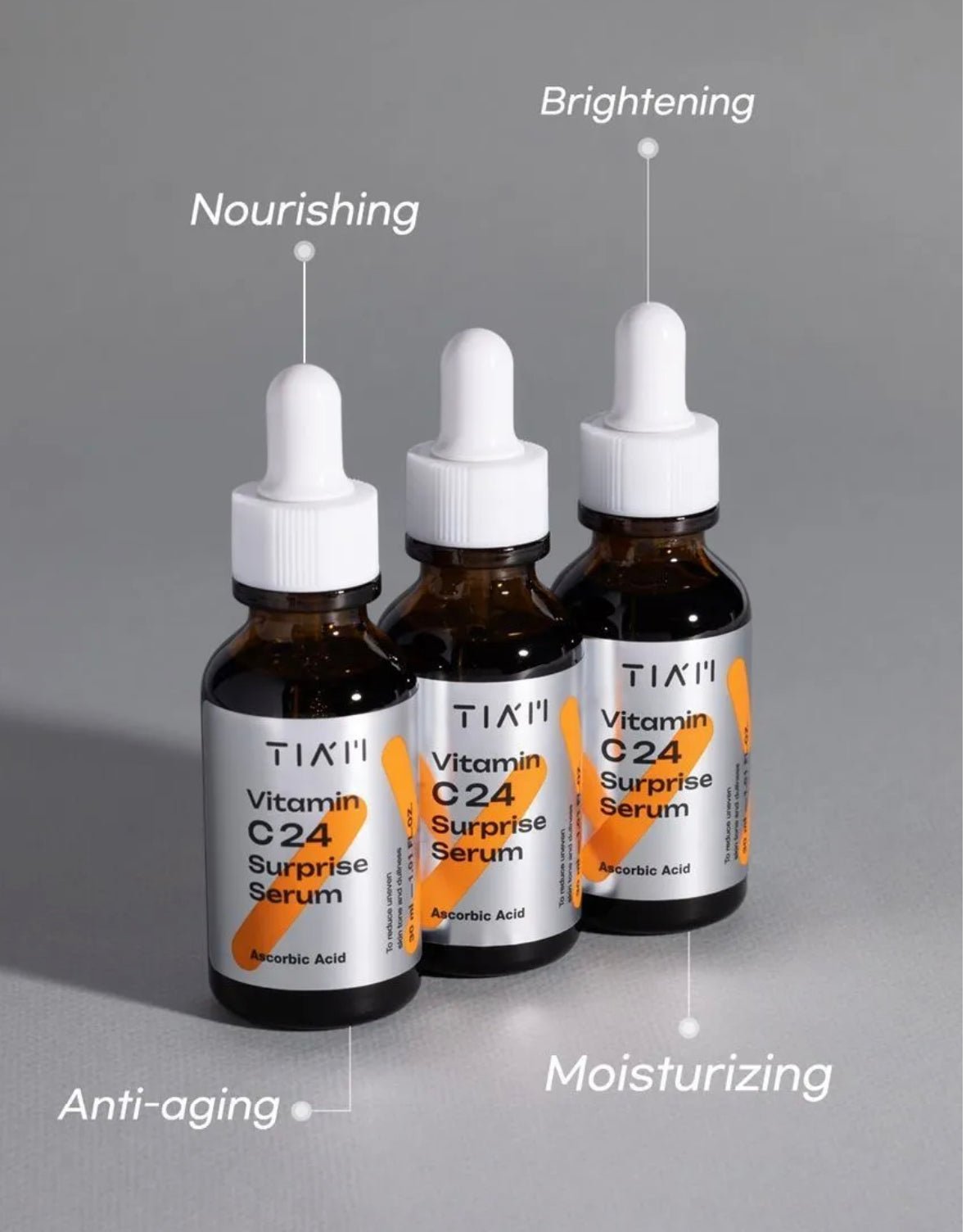 Tiam Vitamin C24 Surprise Serum 30ml. تيام فيتامين C24 مصل مفاجأة، 30 مل - Princess Cosmetics Qatar