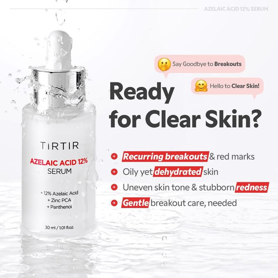 Tirtir Azelaic Acid 12% Serum 30ml سيروم حمض الأزيليك الصافي 12% - Princess Cosmetics Qatar