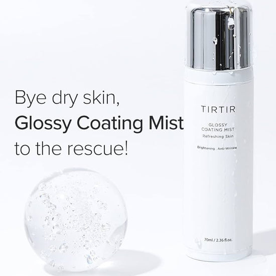 Tirtir Glossy Coating Mist 70ml. رذاذ طلاء لامع من تيرتير - Princess Cosmetics Qatar