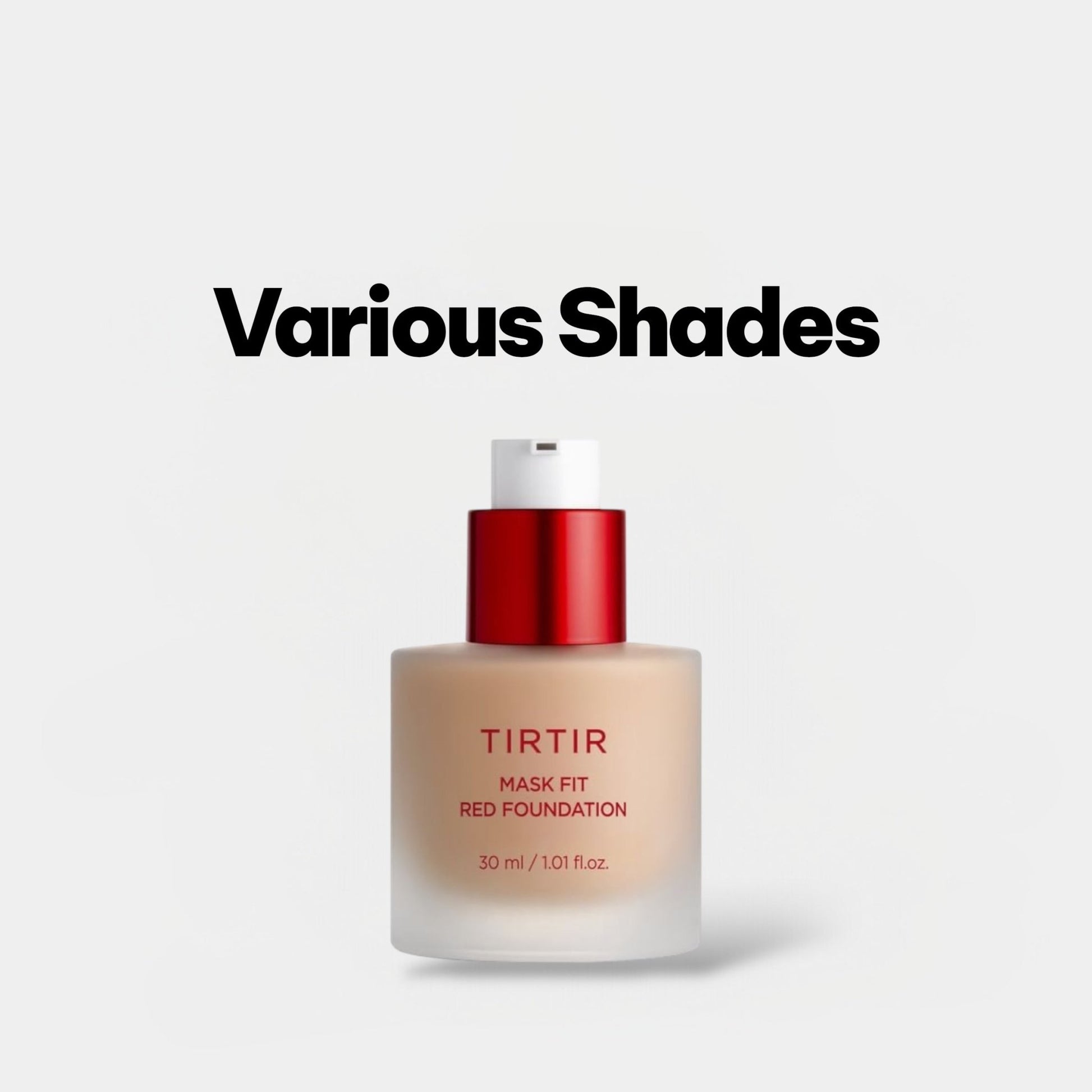 Tirtir Mask Fit Red Foundation 30ml كريم أساس تيرتير ماسك فيت ريد - Princess Cosmetics Qatar